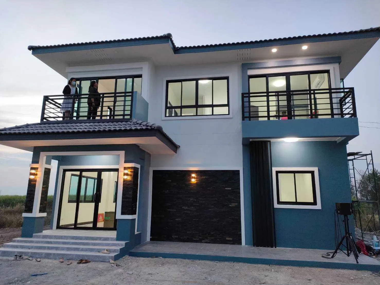 บ้านสองชั้น สไลต์โมเดิร์น