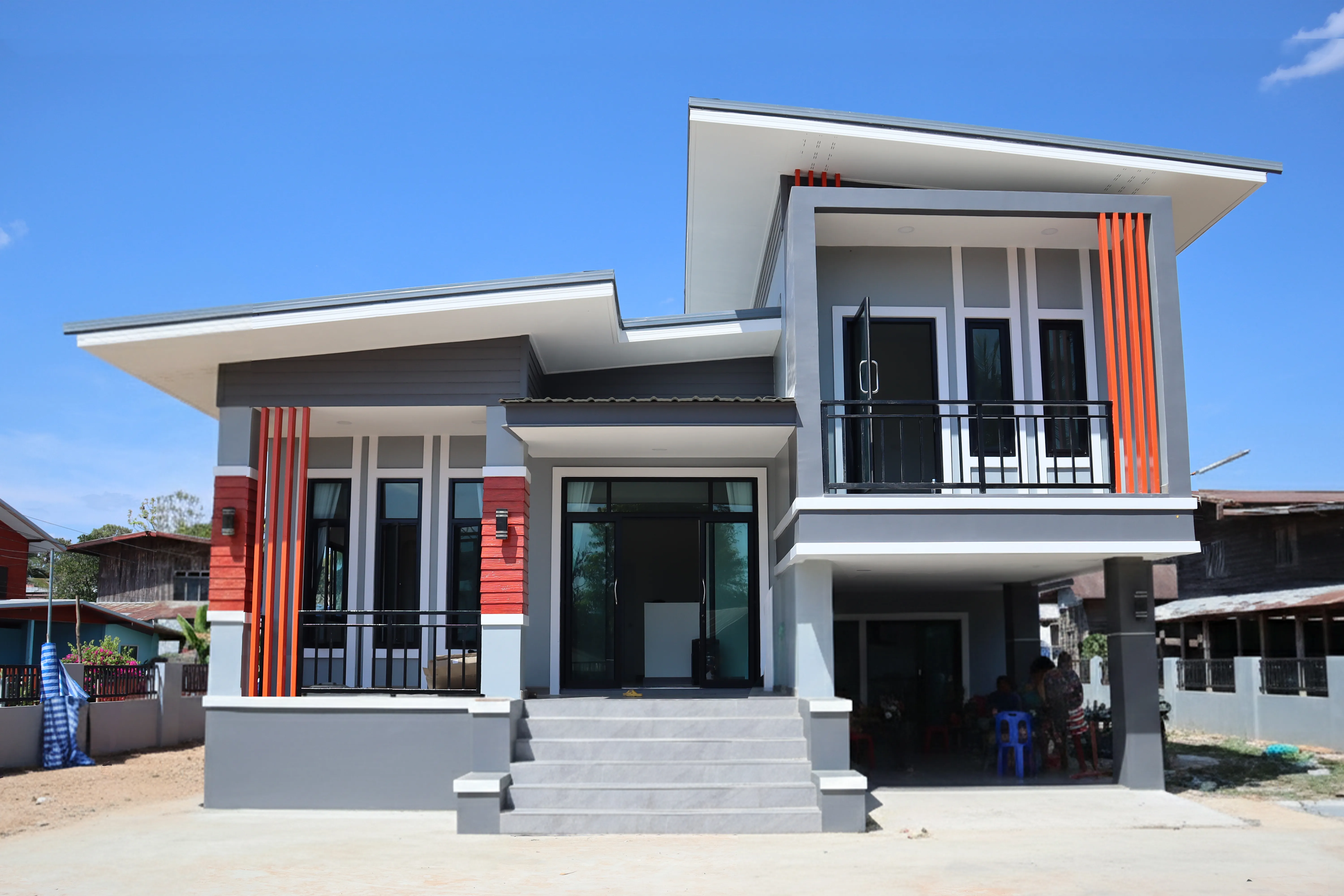 บ้านชั้นครึ่ง สไตล์โมเดิร์น